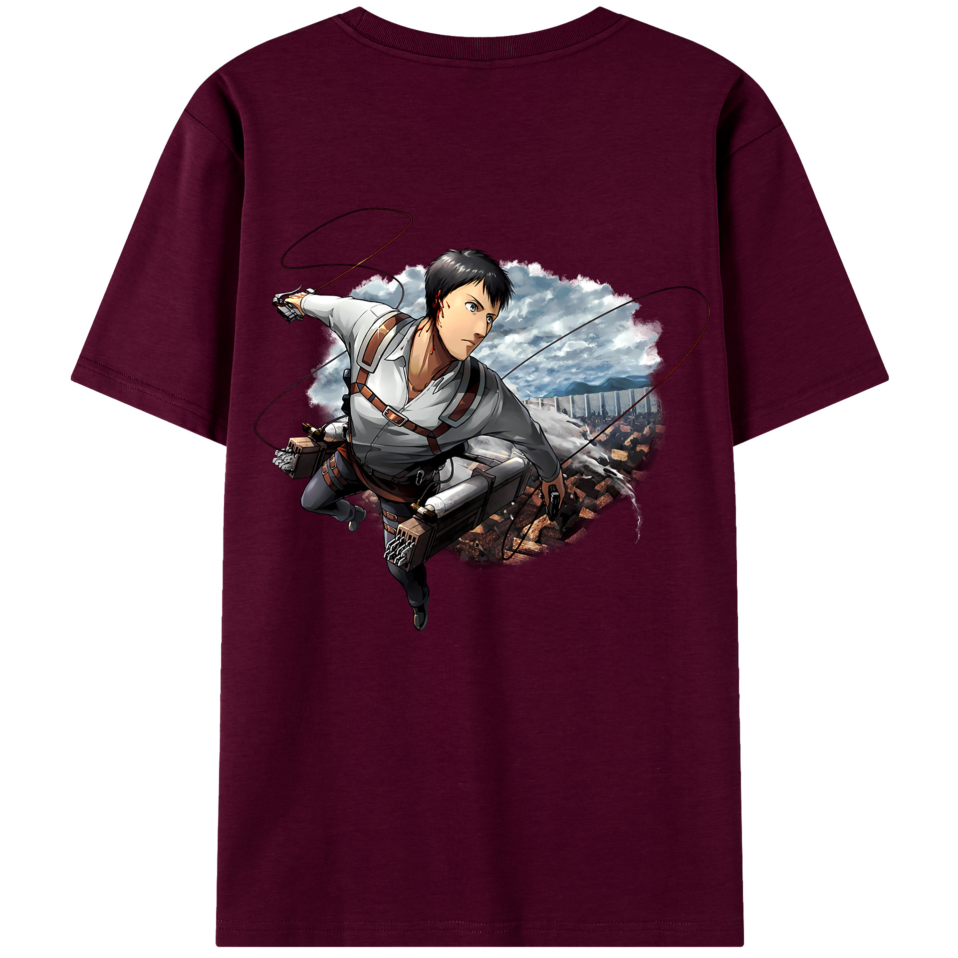 （画像用） 進撃の巨人 ベルトルト・フーバー Attack on Titan Bertholdt Hoover レディース半袖Tシャツ(バックプリント)